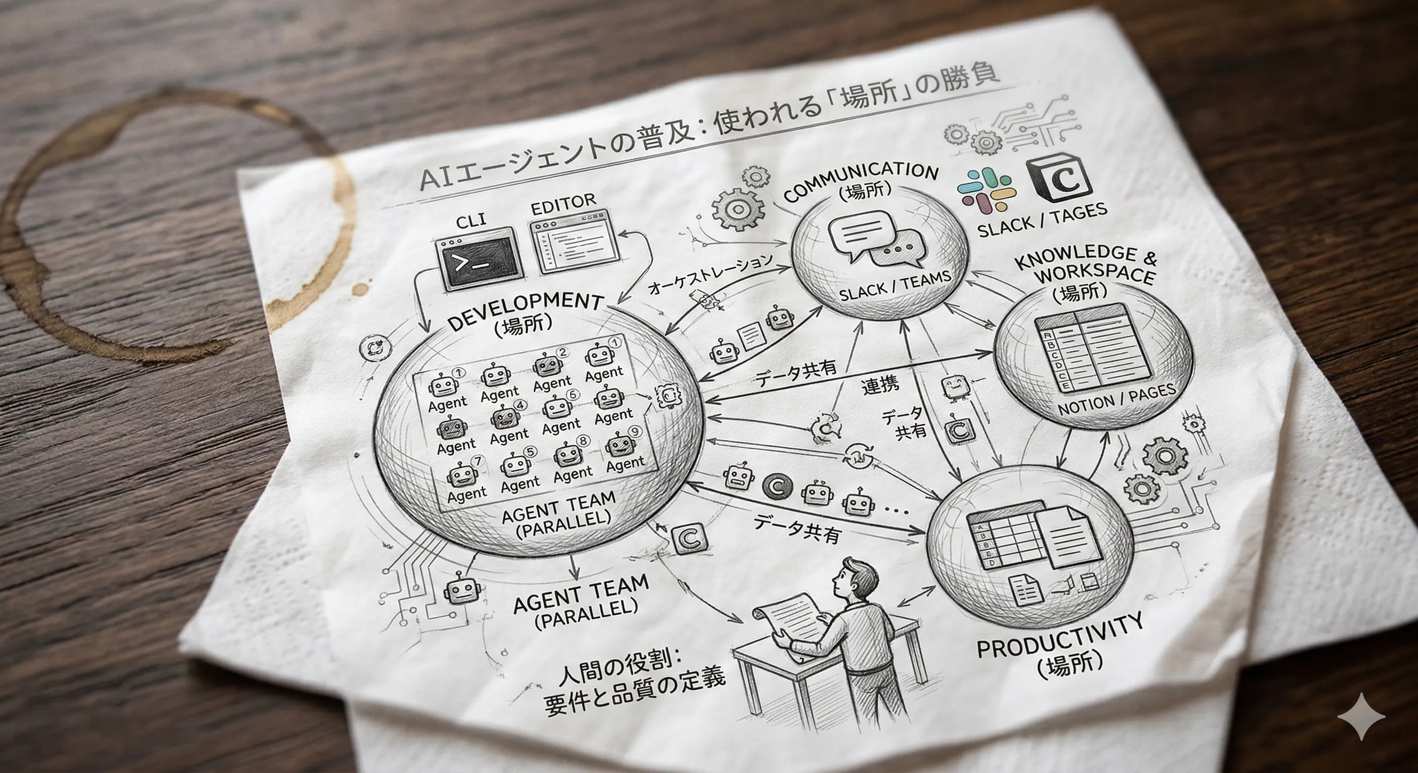 AIエージェントの普及：使われる「場所」の勝負